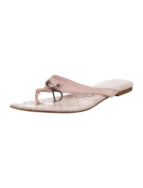 dior flip flops pink|christian dior slides women's.